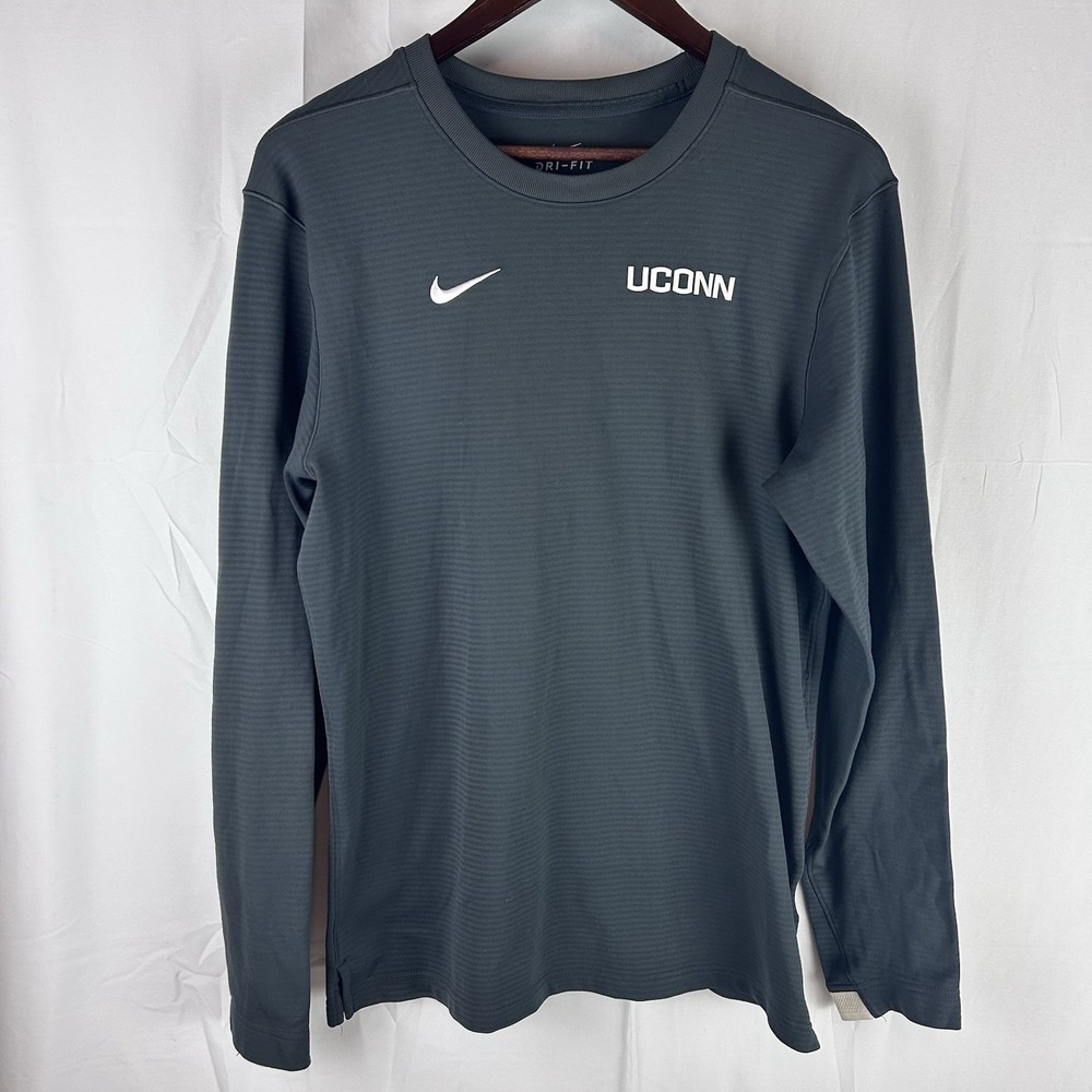 Nike UConn Huskies Long Sleeve Shirt AO5917-060 Dri Fit Men's Size Small